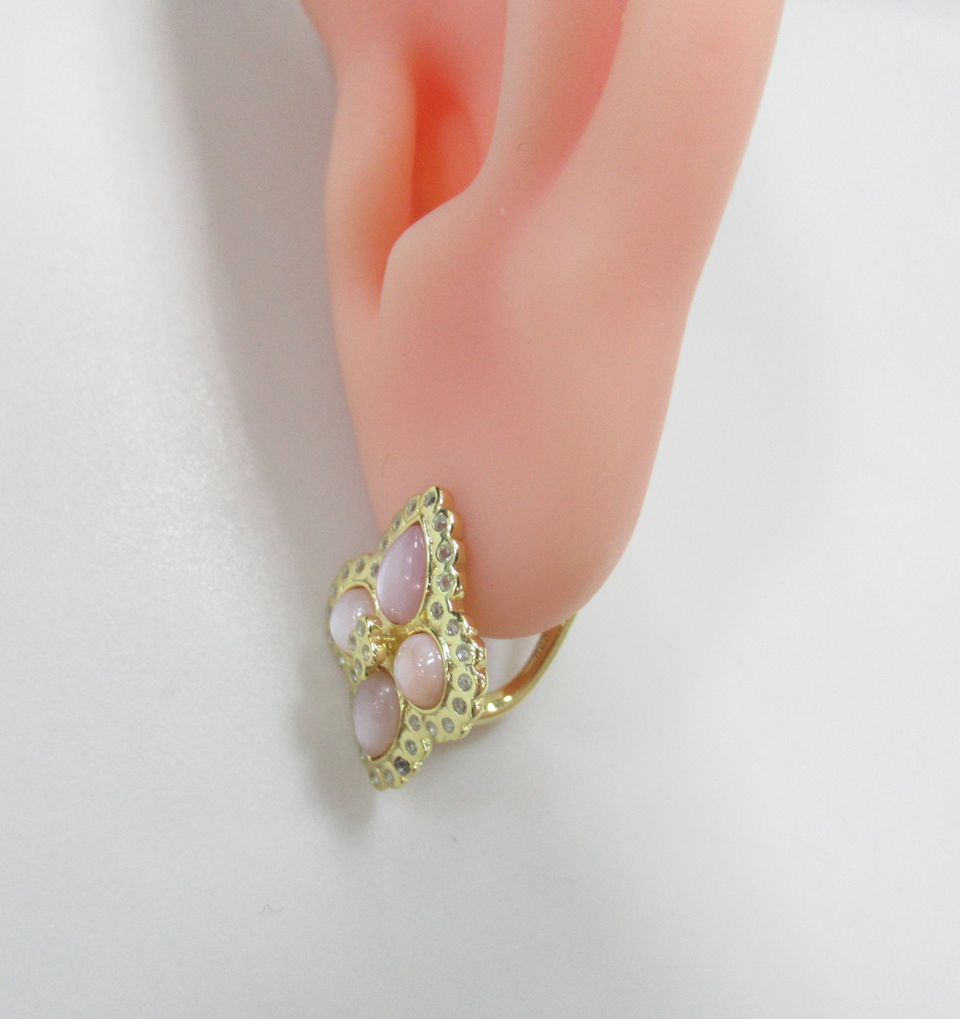 Серебряные серьги с перламутром